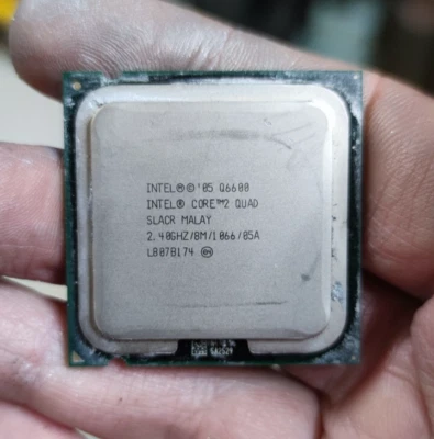 Processore PC Soket Intel 05 Core 2 Quad Q6600 SLACR Malay 2.40GHZ /8M 1 066 - Immagine 1 di 2