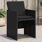 Vidaxl Garden Chairs With Cushions 4 Pcs Black Poly Rattan 364933_v1
