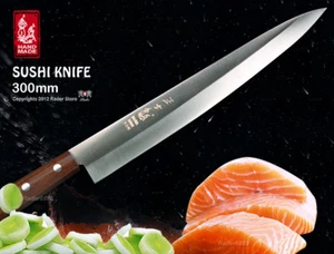 Handmade Chef's Sashimi Knife Fillet 12" Single Bevel Slicer Cookware Cutlery - Picture 1 of 2
