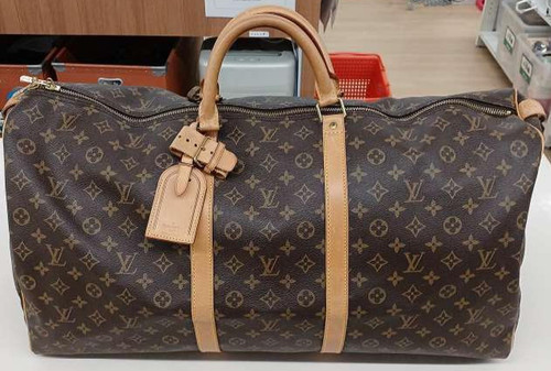 LOUIS VUITTON（LV） Autentica borsa da viaggio Louis Vuitton monogramma Keepall 60 Boston Borsa a mano M41422