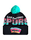 San Antonio Spurs Mitchell & Ness Nba Burst Knit Beanie - Black