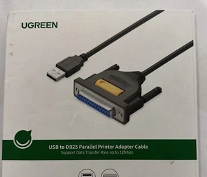 UGREEN USB to DB25 Parallel Printer Cable Adapter Connector New In Box - Picture 1 of 1