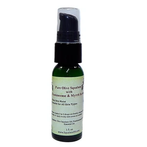 Olive Squalane with Frankincense & Myrrh Anti-Aging Wrinkle Facial Face Serum  - Picture 1 of 1