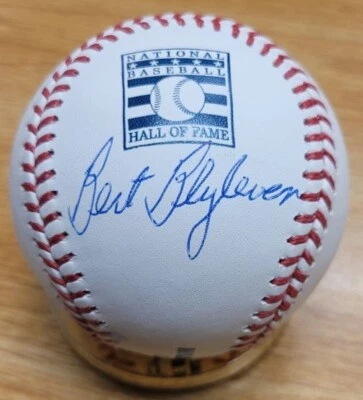 Autographed  BERT BLYLEVEN  Official HOF Logo Major League Baseball Beckett Wit - Image 1 of 2