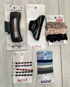 Scunci Ponytailers Glam O Ween Hair Clip Scrunchie Bobby Pins - Hair Lot - Picture 1 of 5