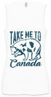 Take Me To Canada Women Tank Top Bear Bears Banner Flag Maple Leaf Wildlife