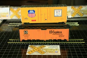 HO Set/2 ATHEARN #5019 40' Reefer SFRD 36582, Bachmann Boxcar UP 518125 (011510) - Picture 1 of 11