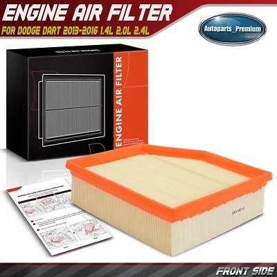 New Engine Air Filter for Dodge Dart 2013 2014 2015 2016 L4 1.4L L4 2.0L L4 2.4L - Image 1 of 4