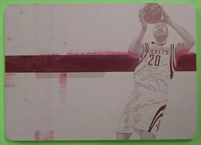 2014-15 National Treasures DONATAS MOTIEJUNAS #AA-DM Magenta Printing Plate  1/1 - Image 1 of 2