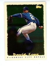 1995 Topps CyberStats (Spectralight)  David Cone #004 Kansas City Royals