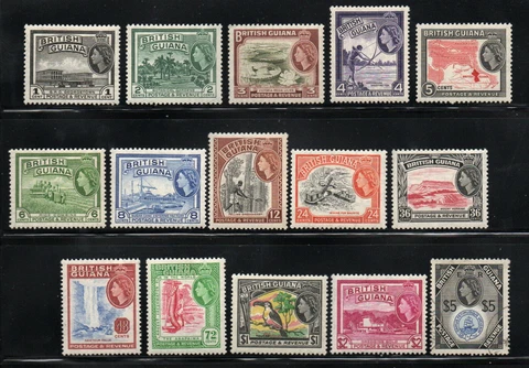 British Guiana - SG# 331 -344 MH/MLH + 345 Used      /      Lot 1222084 Cover