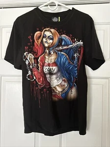 VTG. Single Stitch Rock Eagle T Shirt Harley Quinn Glow in the Dark Sz L-2 Sided - Picture 1 of 10