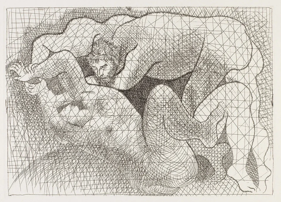 Violación : Pablo Picasso : Archival Canvas Print - Image 1 of 1