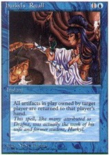 1x Hurkyl's Recall NM, English MTG Fourth Edition
