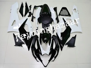 Fit for 2005 2006 GSXR1000 White Black ABS Injection Molded Bodywork Fairing Kit - Picture 1 of 6