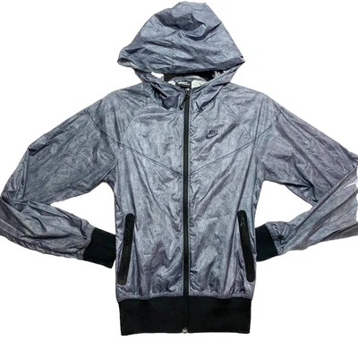 Chaqueta de lluvia Nike Sportswear para mujer XS gris sin forro con capucha  Foto 1 de 4