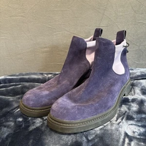 Camper x Pop Trading Company Oiled Suede Chelsea Boots Vibram EU 41 Purple 8.5M - Picture 1 of 11