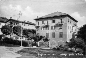 2257) CARTOLINA FOLGARIA ALBERGO STELLA ITALIA VIAGGIATA TRENTO - Picture 1 of 2
