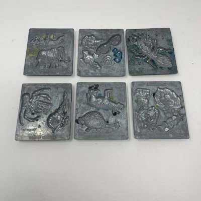 Lot Of 6 Toymax Metal Molds Creepy Crawlers Bugs insects animals 1990s - Image 1 of 4
