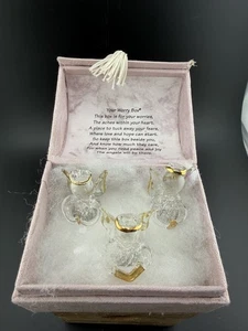Your Worry Spieluhr 3 Glas Engel BOX HAS FRANSEN - Bild 1 von 16