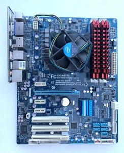 Gigabyte GA-H55-USB3 ATX Płyta główna i procesor Intel i5, 16 GB RAM i 500 W mocy COMBO - Zdjęcie 1 z 12