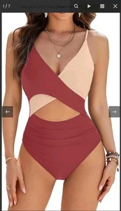 Blooming Jelly Women Large Cutout One Piece Swimsuit - Picture 1 of 5
