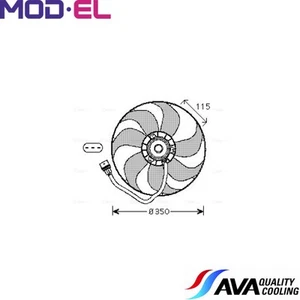 FAN RADIATOR VN7521 FOR AUDI SEAT SKODA VW 1J0959455D 1J0959455F 6H0959455B 6N09 - Picture 1 of 6