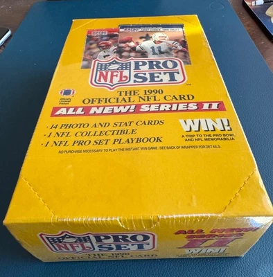 1990 NFL Pro Set Series II (2) Football Sealed Box 36 Packs - Image 1 of 4
