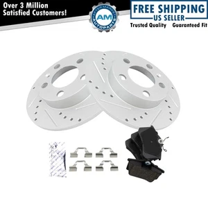 Performance Rear Brake Pad & Rotor Kit Performance Fits Audi Volkswagen - Picture 1 of 6