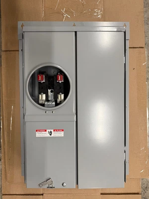 Combo medidor de superficie Siemens 100 amperios 12 espacios 24 circuitos centro de carga Foto 1 de 3