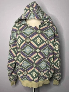 Free People We The Free It's A Vibe Print Hoodie Top Size Small Oversized - Picture 1 of 6