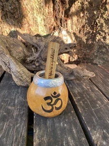 Palo Santo Sticks 2( Personalizado) + Espiritual Smudge Incense Holder Gourd Cup - Picture 1 of 8