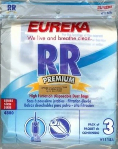 10 Eureka Style RR Micro Filtration Replacement Vacuum Bags