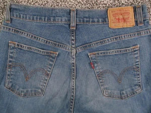 Jeans vintage Levis 505 para mujer 6 azul denim nuevo bajo recto 28x28 - Imagen 1 de 16