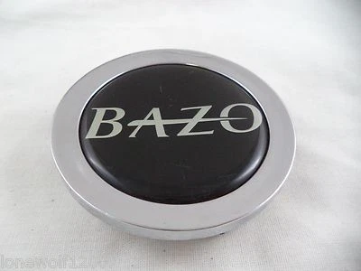 Tapa central de rueda personalizada Bazo Wheels cromada/negro # C122701-CAP (1 TAPA) Foto 1 de 4