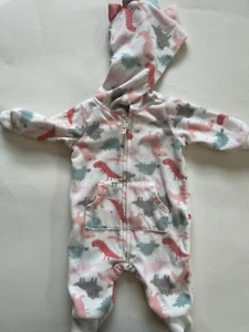 Carter's 3 mo Soft Multi Color Sleeper /Dinosaur theme. - Picture 1 of 5