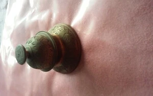 Antique Brass India Elephant Table Bell w base - Picture 1 of 3