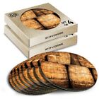 8x Round Coasters in the Box - Whiskey Barrels Whisky  #15681