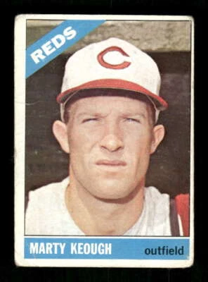 1966 Topps Baseball 334 Marty Keough GD to GVG BXCP40 - Image 1 of 2