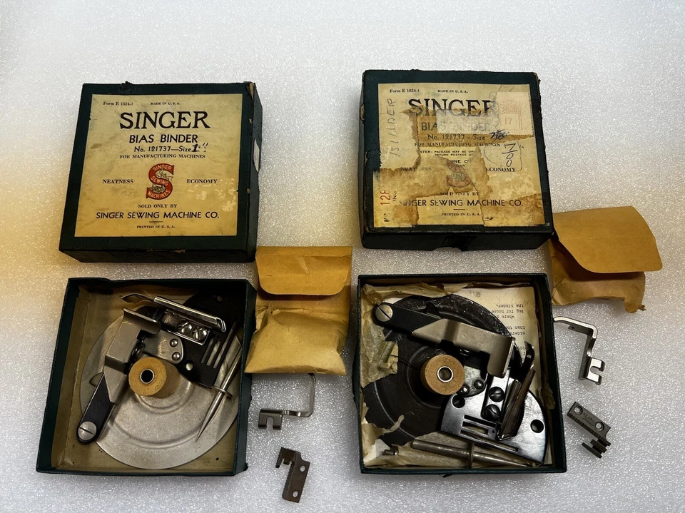 Rare Vintage Singer Simanco Attachments Bias Binder 121737 Bundle - Image 1 of 4