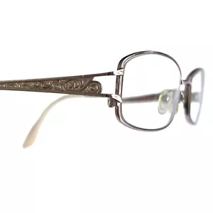 Catherine Deneuve Eyeglasses Frames CD300 Rose GLD Pink Ornate Oval 52-16-135 - Picture 1 of 7
