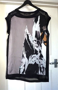 All Saints Reverso Rip it Up Silk Top - Picture 1 of 11