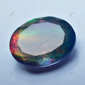 Ópalo de roca natural CERTIFICADO 10,25 quilates piedras preciosas sueltas doblete corte ovalado - Imagen 1 de 10