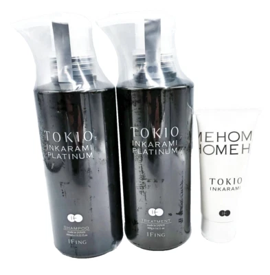 TOKIO IE Inkarami Platinum Shampoo 400mL & Treatment 400g + Home 50g Set Japan - Image 1 of 4