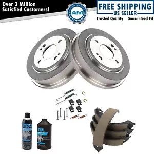 Rear Brake Shoes 2 Drums & Hardware Spring Kit w/Fluids for Honda Civic Fit - Picture 1 of 6