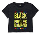 New Guijia Ye Women's Black By Popular Demand Crop Top T-Shirt Size Small