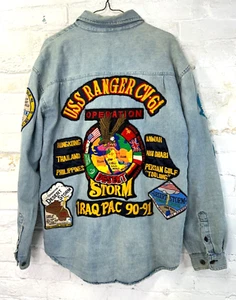 1990-91 USS Ranger CV-61 Cruise Jacket - Picture 1 of 13