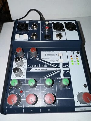 Soundcraft Notepad-5 Analog Mixing Console - Image 1 of 4