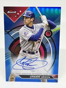 2023 Topps Finest SHAWN GREEN AUTO BLUE #114/150 SP, LOS ANGELES DODGERS