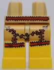 Lego hanches bronzées et jambes jaunes avec peau d'animal bronzée jupe motif femme grotte